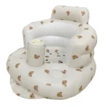 Canapé gonflable bébé portable PVC motifs ours enfant siège bain aquatique confortable