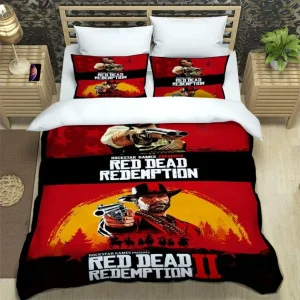 Red Dead Redemption 2 lit bébé housse de couette ensemble literie microfibre confort sécurité cadeau premium bébé enfant