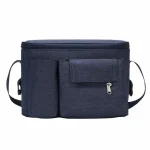 Sac de poussette isotherme grande capacité sac suspendu pour bébé à poches multiples portable en polyester Organizer