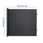 Écran de projection rétractable haute qualité 130×78 cm noir montage sans perçage adapté aux présentations et home cinéma