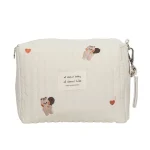 Organisateur bébé en tissu rembourré motifs animaux fermeture éclair poignée sac à langer pour poussette maman en déplacement