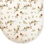 Draphousse universel floral pour berceau bébé matelas ovale/rectangulaire panier Moïse coussin bébé housse lit bébé design floral classique texture gaufrée douce 100% coton ou polyester 4 saisons