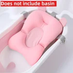 Coussin de bain suspendu bébé support de douche universel filet de bain confortable coussin ergonomique en maille doux sécurité et confort pour les bébés