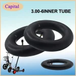 Chambre à air intérieure 3.006 pour scooter électrique résistante antiusure valve gonflage haute qualité durable design simple noir