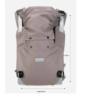 Portebébé ergonomique Alinom sac à dos ajustable tissu respirant design moderne idéal pour promenades et sorties en ville portage bébé confortable et sécuritaire