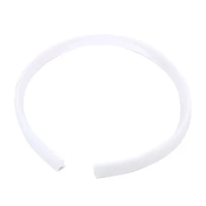 Collier en plastique blanc circulaire accessoire de tête élégant pour adultes enfants mode minimaliste