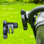 Portegobelet pliable pour poussette bébé sécurisé noir compact portable design moderne accessoire pratique