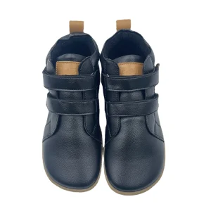 Chaussures bébé fille garçon Tipsie Toes Top en cuir véritable bout rond velcro noir beige 13 ans