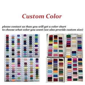 Échantillons de couleur tissu personnalisé swatch set polyester organisation numérotée sélection facile pour couture textile projet DIY