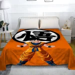 Couverture lit Dragon Ball Z Gokus universelle pour enfant adulte matelas encerclement complet design animé polyester doux et respectueux peau