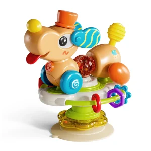 Jouet interactif chien à roulettes pour bébé éveil sensoriel accessoire photo 13 ans plastique durable design ludique jouet éducatif Jouet interactif chien à roulettes pour bébé éveil sensoriel accessoire photo 13 ans plastique durable design ludique jouet éducatif