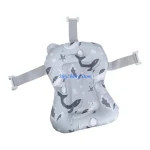 Coussin de bain pour nourrisson nouveauné conception ergonomique siège douche bébé sécurité confort matériau imperméable sangles fixations style marin
