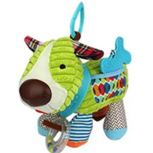 Jouet en peluche hochet Puppy pour bébé 06 mois Accessoire sensoriel et sécuritaire pour poussette ou lit Jouet en peluche hochet Puppy pour bébé 06 mois Accessoire sensoriel et sécuritaire pour poussette ou lit