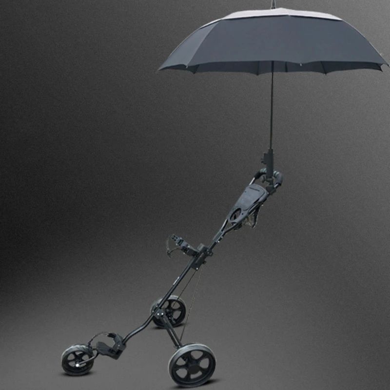 Support universel pour parapluie golf poussette fauteuil roulant activités outdoor ajustable fixations solides design moderne usage extérieur