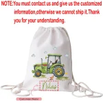 Sac à dos tracteur personnalisé pour enfant retour à l&rsquo;école cadeau maternelle usage quotidien