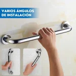 Barre de soutien salle de bain en acier inoxydable main courante douche support sécurité design moderne fixations murales idéal handicapés seniors mobilité réduite