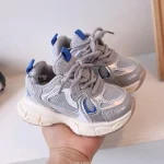 Chaussures de sport respirantes et décontractées pour bébé fille et garçon de 1 à 6 ans, baskets de course solides à la mode, meilleur cadeau – picture color