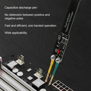 Stylo de décharge de condensateur portable espacement réglable affichage LED AC DC outil de réparation électronique sécuritaire et pratique Stylo de décharge de condensateur portable espacement réglable affichage LED AC DC outil de réparation électronique sécuritaire et pratique