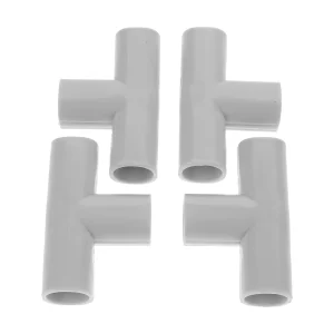 Connecteurs PVC universels 3 voies raccords en plastique blanc DIY structures modulaires supports home improvement 4 pièces