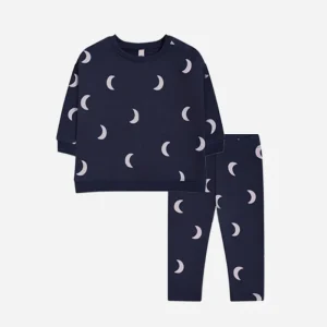 Ensemble vêtements bébé nouveauné haut imprimé lune pantalon élastique coton doux bébé garçon fille automnehiver 03T 2 pièces Ensemble vêtements bébé nouveauné haut imprimé lune pantalon élastique coton doux bébé garçon fille automnehiver 03T 2 pièces