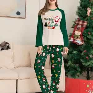 Ensemble de Pyjamas Assortis pour Famille Père Mère Enfants Vêtements de Noël Doux Confort et Style