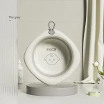 Lavabo pliant pour bébé ensemble 3 pièces lavage visage pieds fesses design moderne PP安全 adapté 03 ans