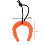 Butée de porte de sécurité antipincement pour bébé protection murale cale de type C tampon absorbant chocs orange protecteur mural rangement pratique élément sécurisant pour la maison