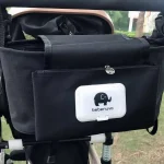 Sac de rangement poussette grande capacité maternité bébé accessoires pratiques sécurité design moderne noir