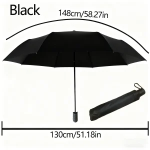 Parapluie pliant imperméable protection UV compact portable urbain extérieur voyage adulte brosse rangement noir élégant pratique Parapluie pliant imperméable protection UV compact portable urbain extérieur voyage adulte brosse rangement noir élégant pratique
