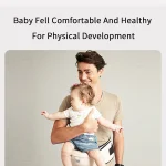 Portebébé confortable ajustable en fibre synthétique pour bébé avec ceinture sac à dos Hipseat