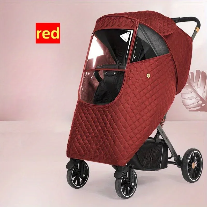 Housse de pluie universelle pour poussette paresoleil transparent et respirant accessoire imperméable