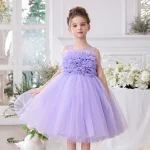 Robe de soirée pour filles mariage piano robes formelles élégantes robes de bal costumes de spectacle vêtements enfants
