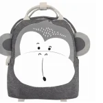 Sac à dos enfant style nordique sac école jouets rangement 38 ans sac bébé écolier design singe souriant tissu doux port confortable