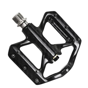 Pédale VTT ultralégère en carbone antidérapante conception moderne pour descente performance maximale poids léger noir