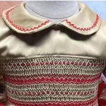 Robe smockée bébé fille photographie anniversaire vacances style mignon coton 13 ans Easy Poussette