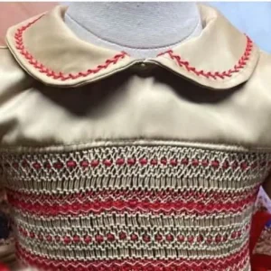 Robe smockée bébé fille photographie anniversaire vacances style mignon coton 13 ans Easy Poussette