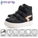 Chaussures enfants Princepard microfibre TPR Velcro Noir Beige Confort École Loisirs Sport Enfant 713 ans