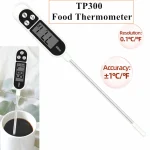 Thermomètre alimentaire numérique TP300 pour cuisine BBQ four et viande  Mesure précise et sécurisée outil de cuisine indispensable