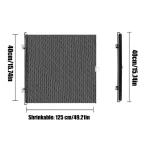 Porte d&rsquo;intérieur rétractable pour chiots sécurité animaux de compagnie chat clôture multifonctionnelle pour porte escaliers balcon  Noir