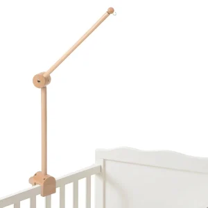 Support mobile bois pour berceau bras mobile en bois naturel ajustable en hauteur design minimaliste moderne chambre bébé 6080cm
