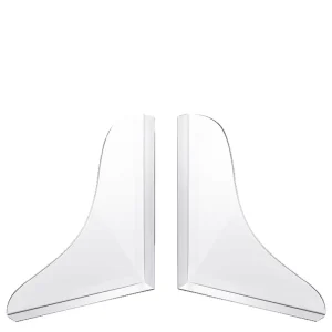 Supports de rangement en acrylique transparent pour étagères présentoirs bibliothèque décoration intérieure moderne minimaliste 2 pièces