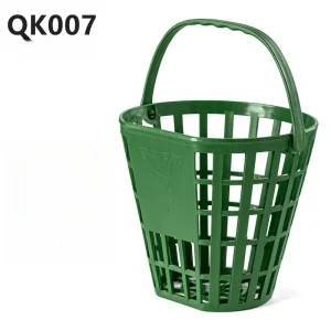 Panier de golf portable PGM conique en PP poignée intégrée design treillis vert uni léger et durable