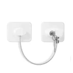 Serrure de sécurité pour bébé antivol verrouillage à clé protection d&rsquo;objets de valeur design moderne couleur blanche métal et plastique sécuritaire et durable