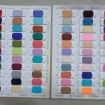 Ensemble échantillons tissus polyester coton divers couleurs conception mode décoration textile matériaux créatifs polyvalents