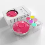 Coupe-ongles électrique pour bébé, outil de polissage des ongles pour enfant, ciseaux de manucure pour nourrissons, Kit d&rsquo;hygiène pour bébé, coupe-ongles pour nouveau-né – Red 6 grind heads