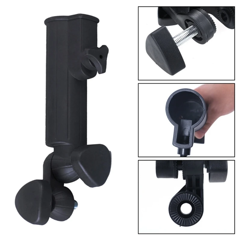 Support universel pour parapluie golf poussette fauteuil roulant activités outdoor ajustable fixations solides design moderne usage extérieur