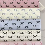 Tissu coton imprimé nœud papillon 160cm  Matériel de couture bébé et enfants  Doux et respirant
