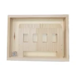 Accessoire photo lit bébé en bois rétro accessoire fond amovible poignée croissance bébé lit photo bébé filles garçons