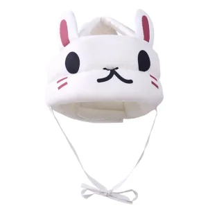 Casque de sécurité pour bébé en forme de lapin chapeau antichute ajustable doux et respirant accessoire de protection pour apprendre à marcher Casque de sécurité pour bébé en forme de lapin chapeau antichute ajustable doux et respirant accessoire de protection pour apprendre à marcher