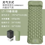 Matelas camping gonflable autogonflant vert compact imperméable pour randonnée trekking outdoor